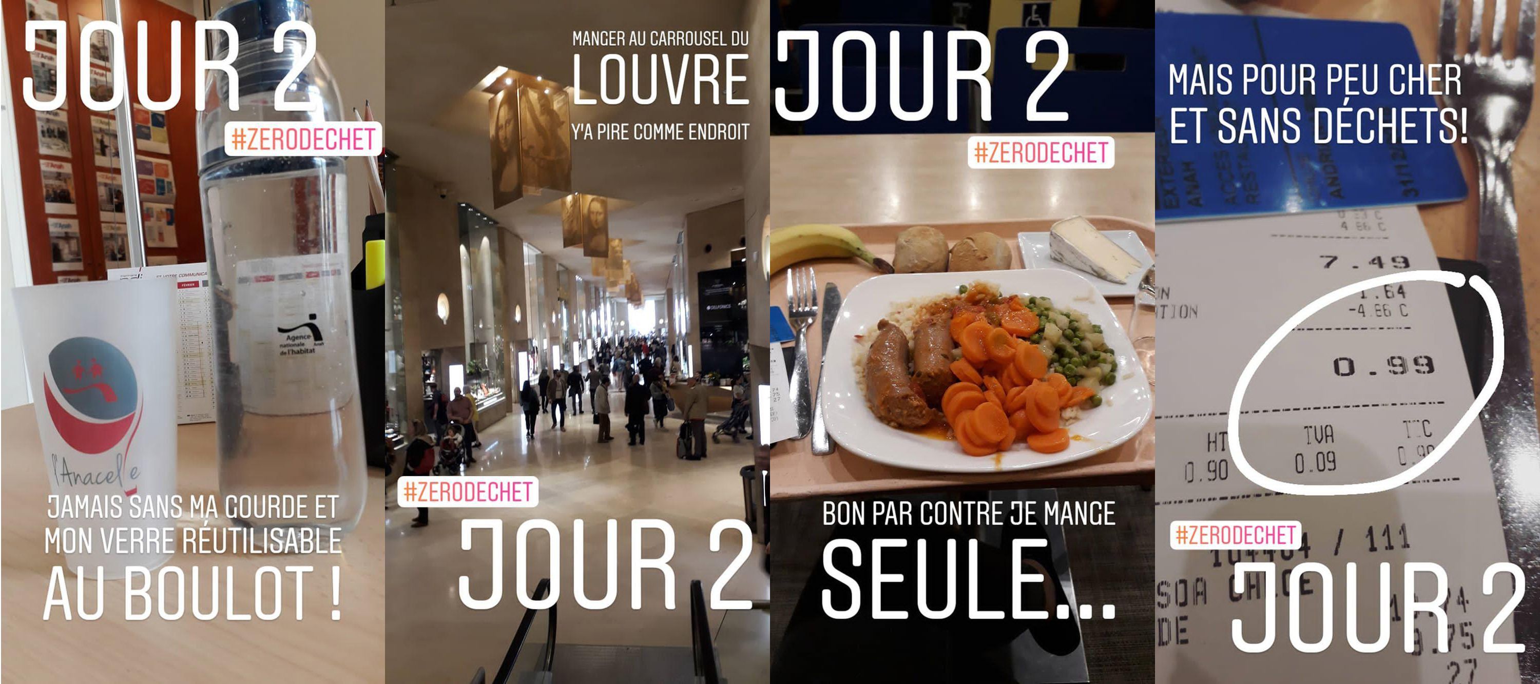 Story Instagram du jour 2 du zéro déchet 