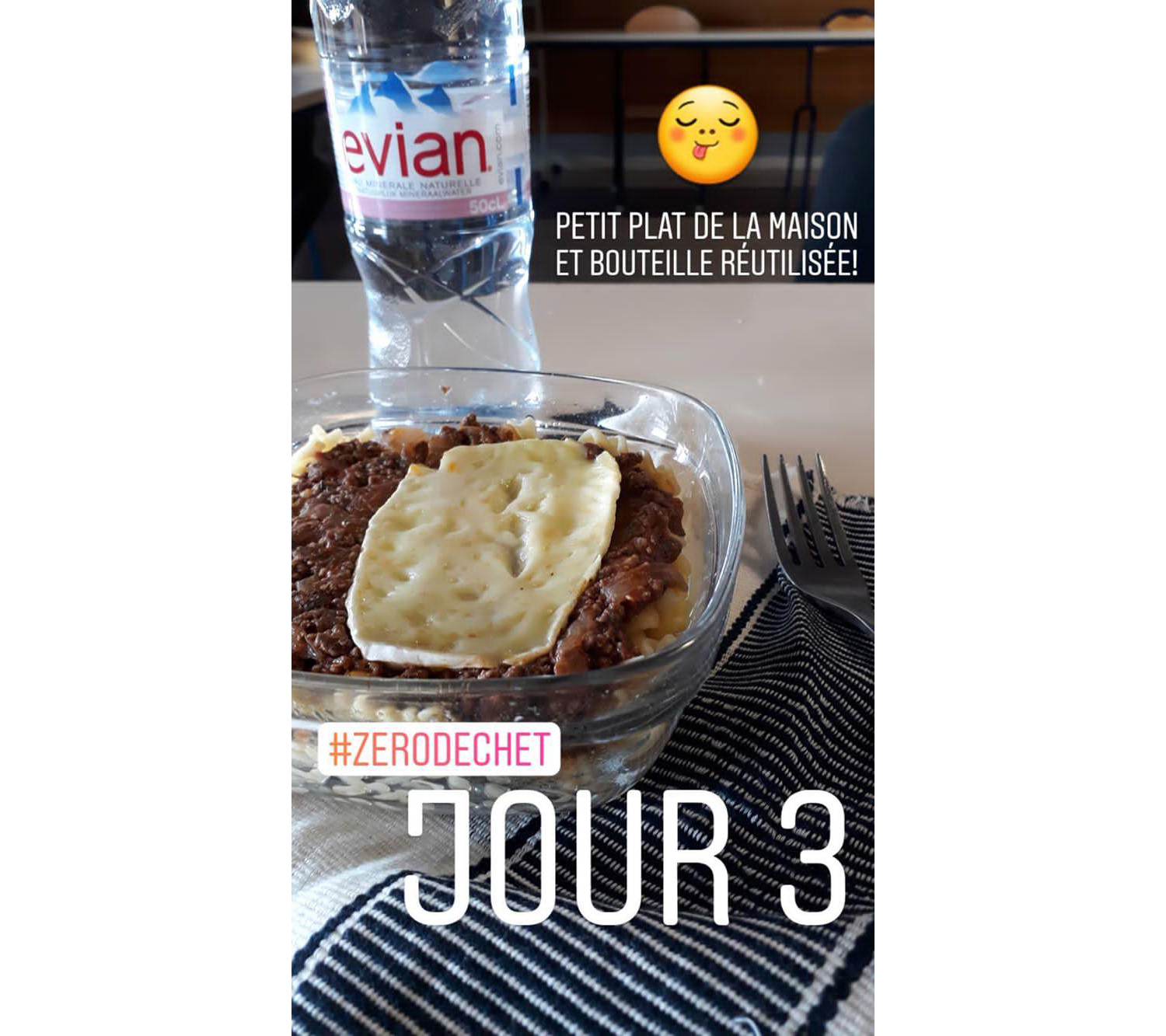 Story 3 Instagram du challenge 0 déchet