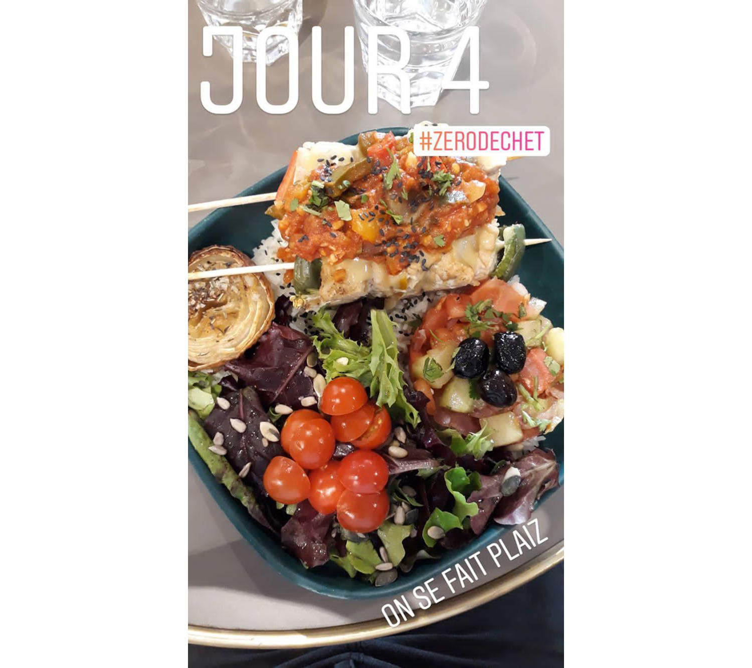 Story 4 Instagram du challenge 0 déchet