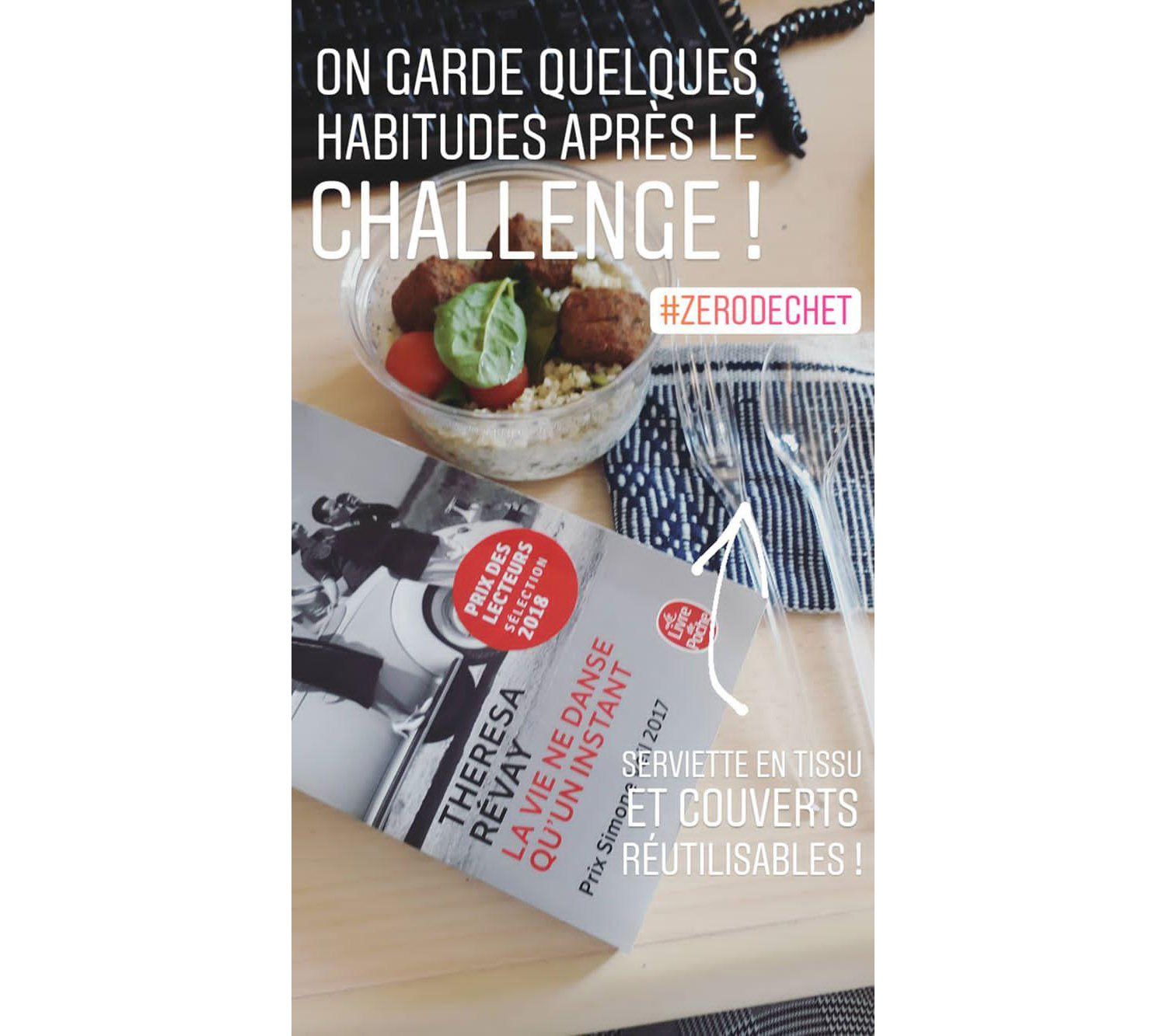 Story Instagram après le challenge 0 déchet